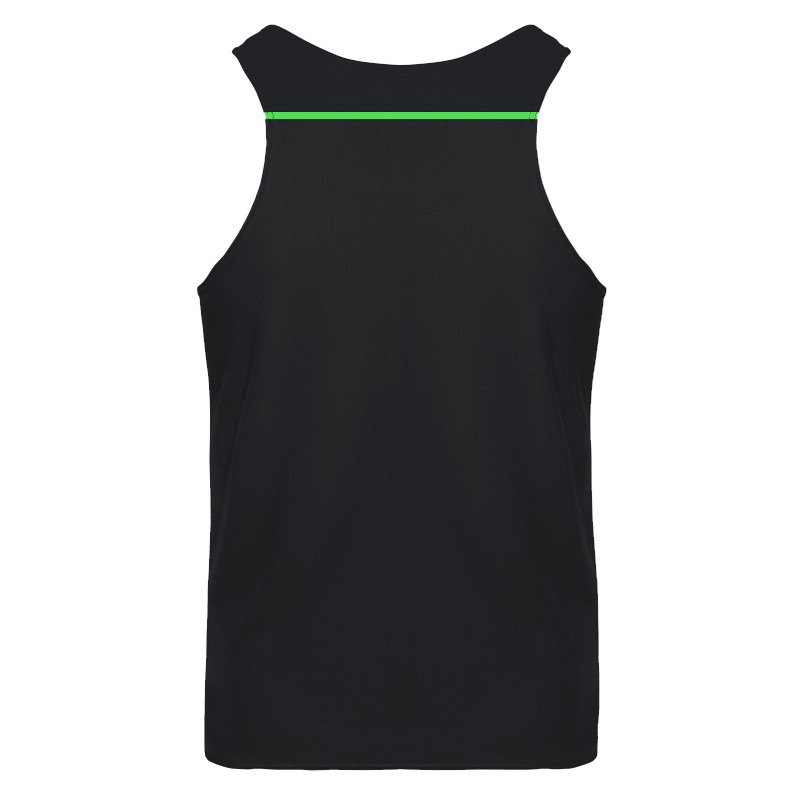 Debardeur Technique Runnek Ultravest Noir Vert Fluo Homme Dos