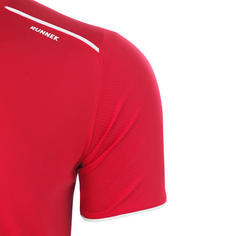 Maillot technique runnek ultra rouge blanc