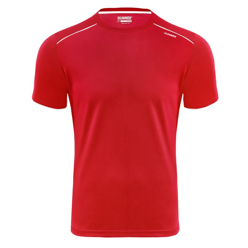 Maillot technique runnek ultra rouge blanc