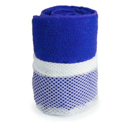 serviette microfibre bleu