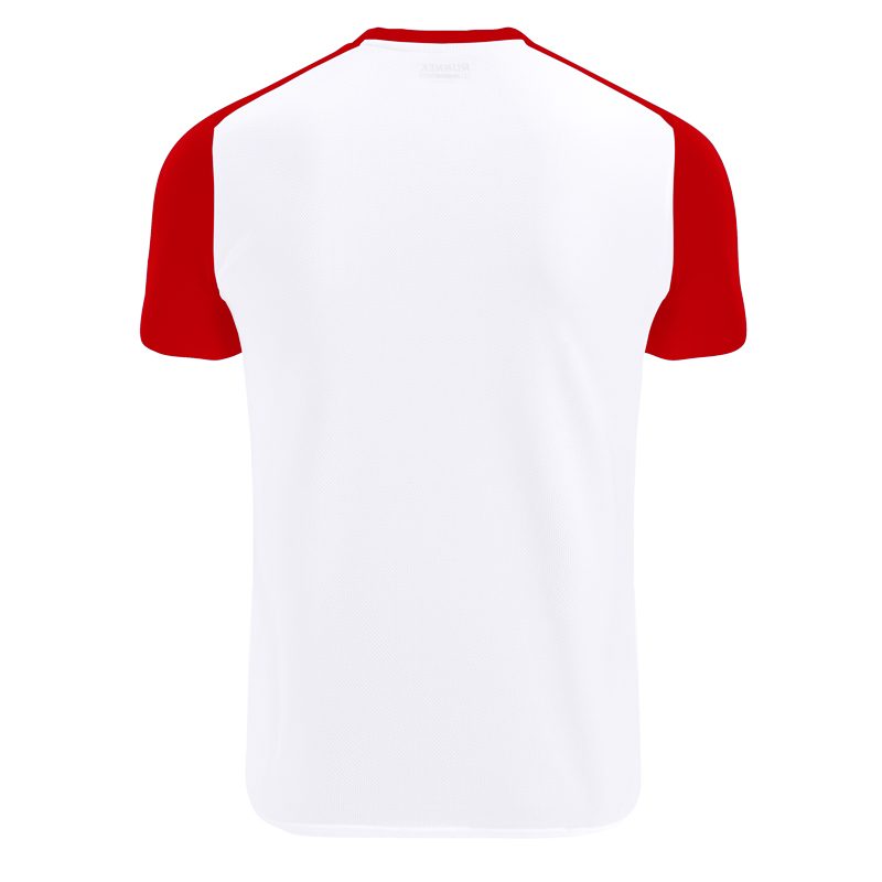 Maillot technique runnek milos blanc rouge homme dos