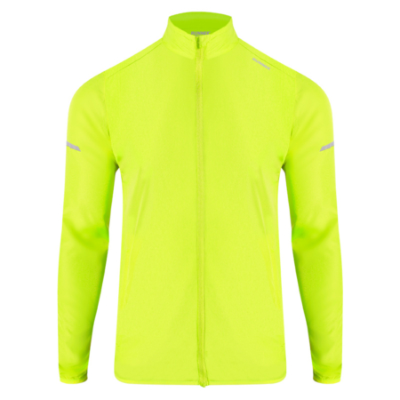 veste coupe-vent jaune fluo