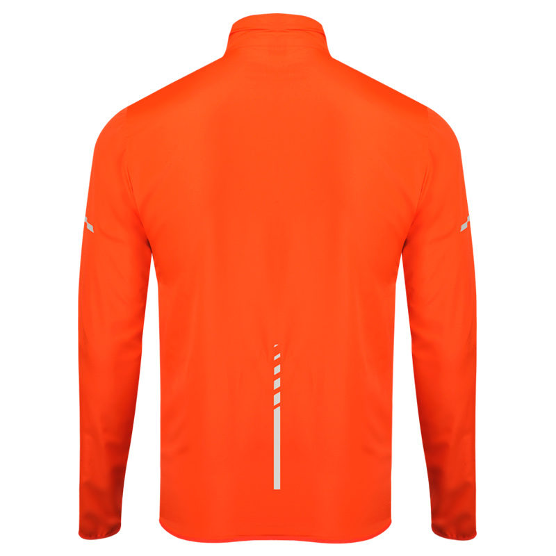 veste coupe-vent orange fluo