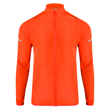 veste coupe-vent orange fluo